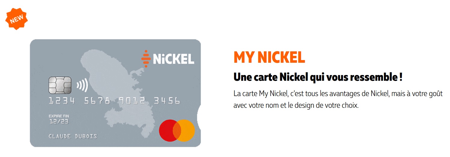 My Nickel : la carte bancaire personnalisable par Nickel